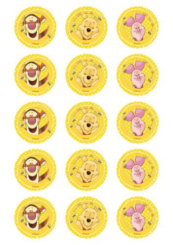 Pooh Bear Cupcake Images - Click Image to Close
